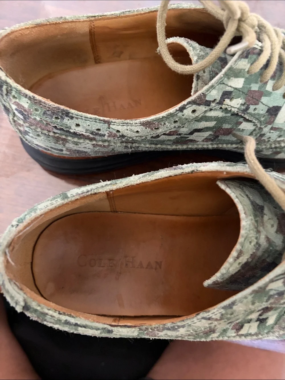 Cole Haan Lunargrand Long Wingtip Derby / Oxford Digital Camo